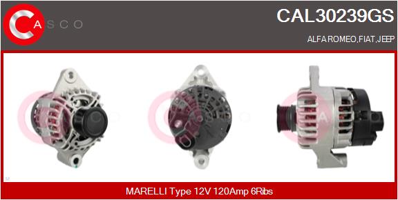 Генератор genuine CASCO CAL30239GS