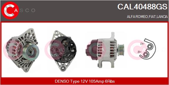 Генератор genuine CASCO CAL40488GS