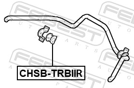 Опора стабилизатор FEBEST CHSB-TRBIIR
