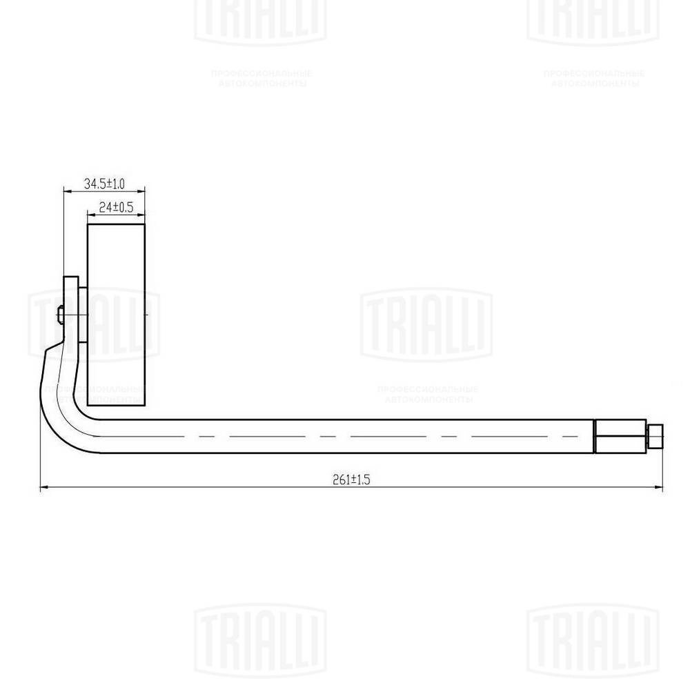 Натяжитель ремня клиновой зубча TRIALLI CM 5309