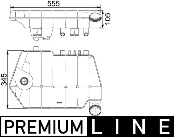 Компенсационный бак охлаждающая жидкость behr premium line MAHLE/KNECHT CRT 66 000P