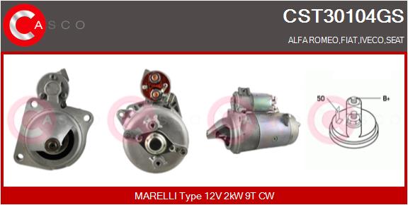 Стартер genuine CASCO CST30104GS