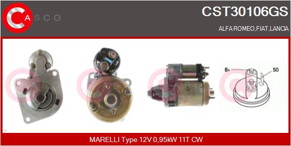 Стартер genuine CASCO CST30106GS