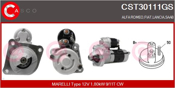 Стартер genuine CASCO CST30111GS