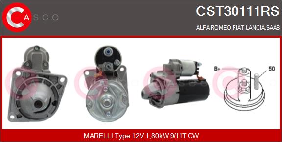 Стартер reman CASCO CST30111RS