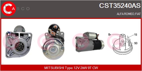 Стартер brand new hq CASCO CST35240AS