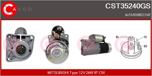 Стартер genuine CASCO CST35240GS