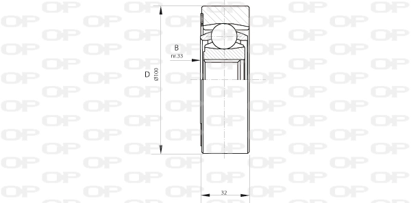 Шарнирный комплект приводной вал OPEN PARTS CVJ5408.20