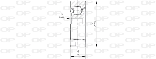 Шарнирный комплект приводной вал OPEN PARTS CVJ5411.20