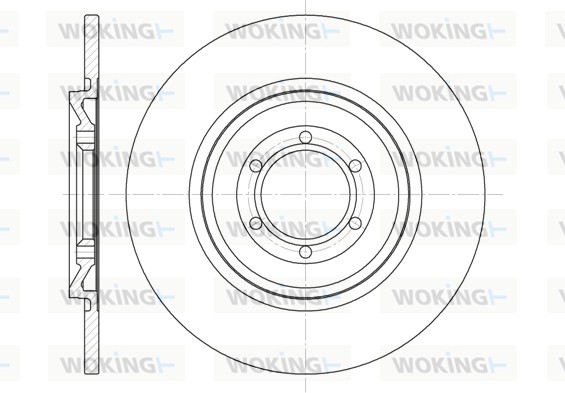 Тормозной диск WOKING D6140.00