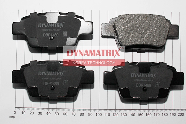 Комплект тормозных колодок дисковый тормоз DYNAMATRIX-KOREA DBP1469