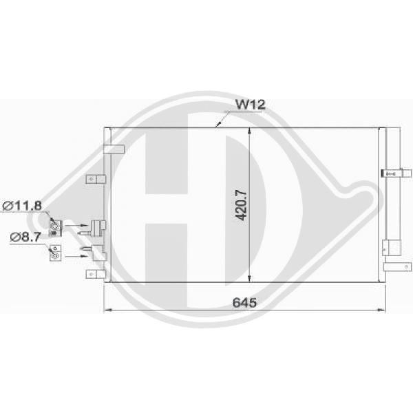 Конденсатор кондиционер diederichs climate DIEDERICHS DCC1545