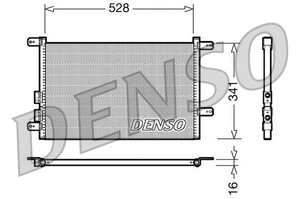Конденсатор кондиционер DENSO DCN01003