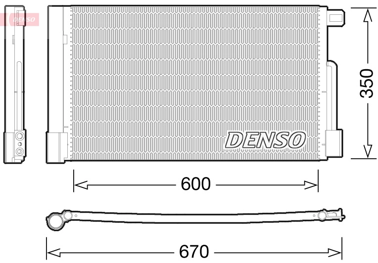 Конденсатор кондиционер DENSO DCN01004