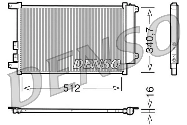 Конденсатор кондиционер DENSO DCN01010