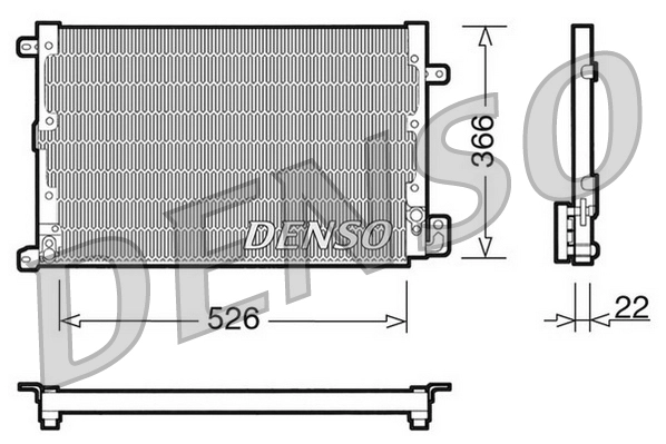Конденсатор кондиционер DENSO DCN01020