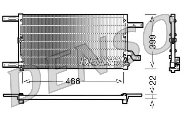 Конденсатор кондиционер DENSO DCN01021