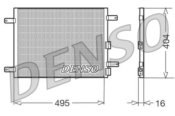Конденсатор кондиционер DENSO DCN01023