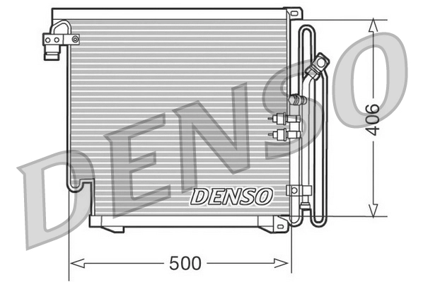 Конденсатор кондиционер DENSO DCN02010