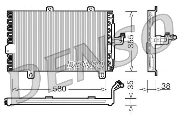 Конденсатор кондиционер DENSO DCN09142