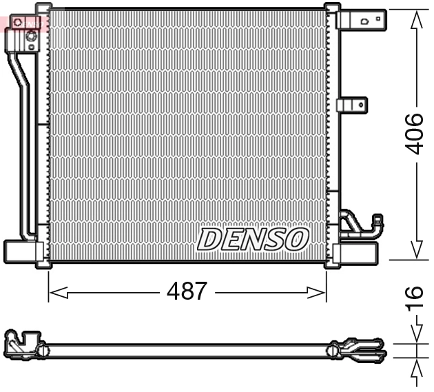 Конденсатор кондиционер DENSO DCN46018
