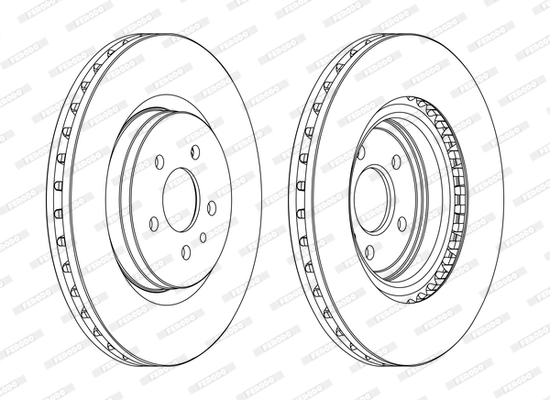 Тормозной диск premier FERODO DDF1001C