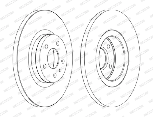Тормозной диск premier FERODO DDF1057C
