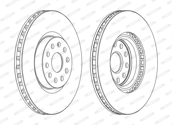 Тормозной диск premier FERODO DDF1062C