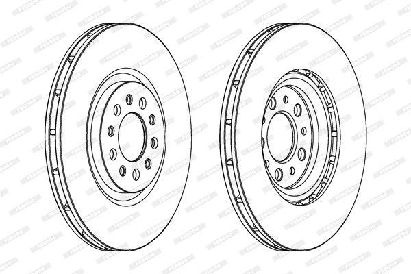 Тормозной диск premier FERODO DDF1455C-1