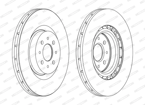 Тормозной диск premier FERODO DDF1742C