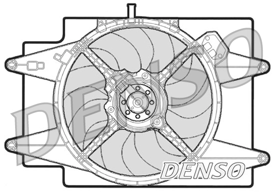 Вентилятор охлаждение двигателя DENSO DER01002