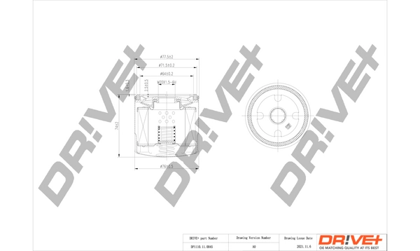 Масляный фильтр DR!VE+ DP1110.11.0045