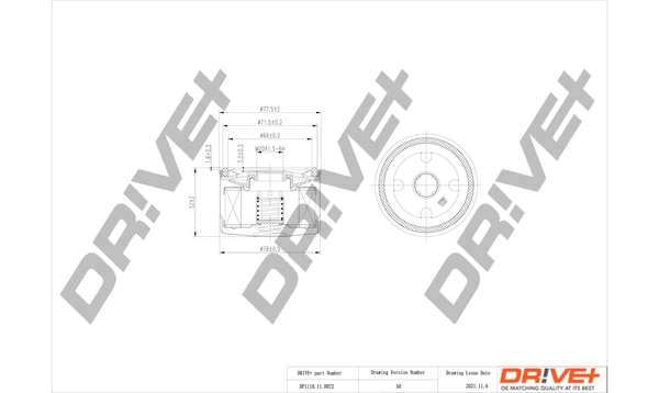 Масляный фильтр DR!VE+ DP1110.11.0072