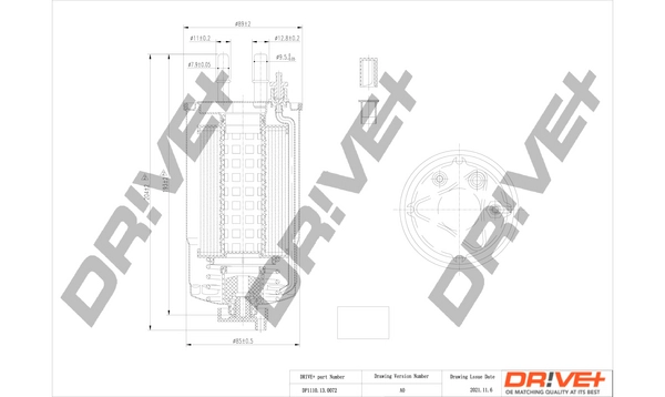 Топливный фильтр DR!VE+ DP1110.13.0072