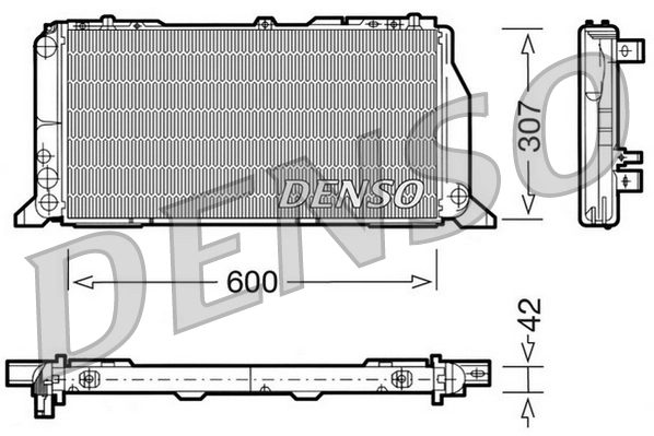 Радиатор охлаждение двигателя DENSO DRM02013