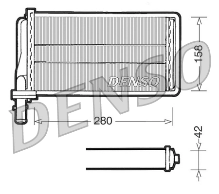 Теплообменник отопление салона DENSO DRR01001