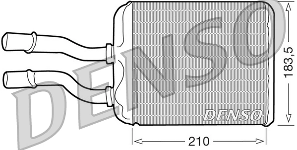 Теплообменник отопление салона DENSO DRR01011