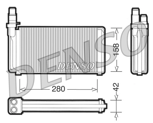 Теплообменник отопление салона DENSO DRR09020