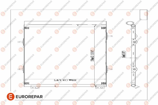 Конденсатор кондиционер EUROREPAR E163371