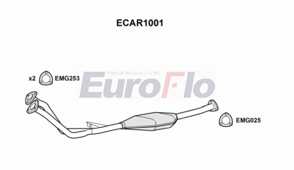 Катализатор EUROFLO ECAR1001