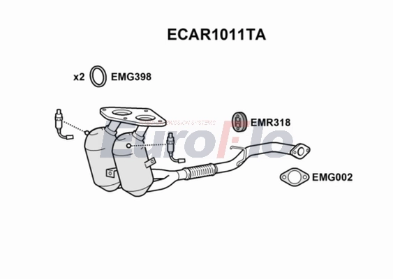 Катализатор EUROFLO ECAR1011TA