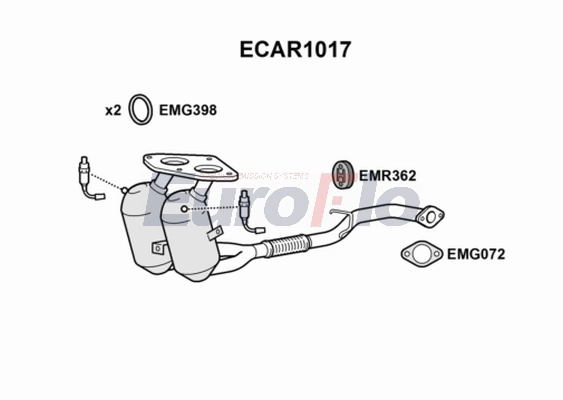 Катализатор EUROFLO ECAR1017