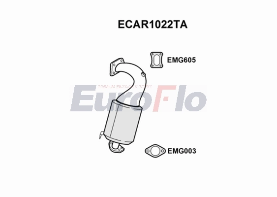 Катализатор EUROFLO ECAR1022TA