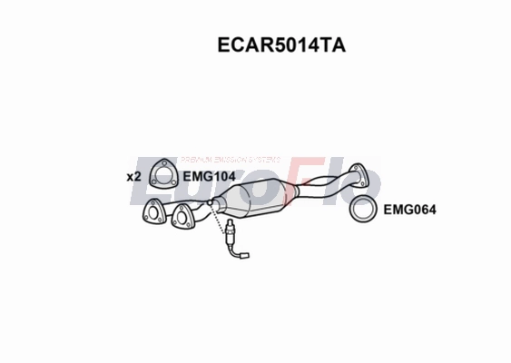 Катализатор EUROFLO ECAR5014TA