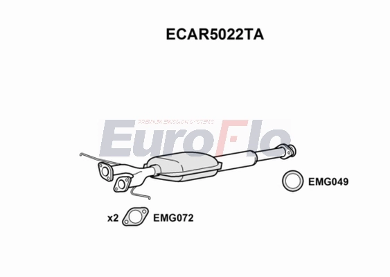 Катализатор EUROFLO ECAR5022TA