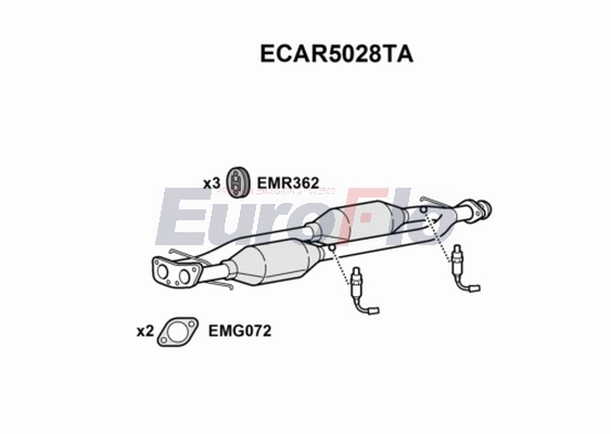 Катализатор EUROFLO ECAR5028TA