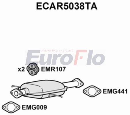 Катализатор EUROFLO ECAR5038TA
