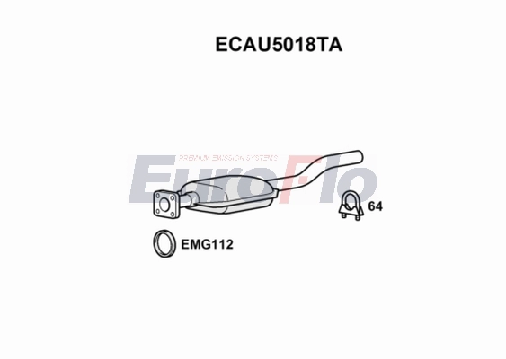 Катализатор EUROFLO ECAU5018TA