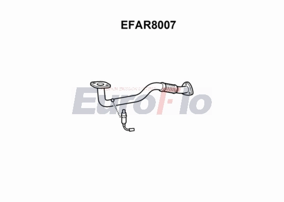 Труба выхлопного газа EUROFLO EFAR8007
