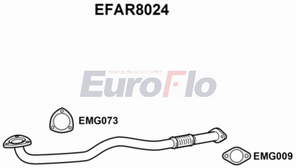 Труба выхлопного газа EUROFLO EFAR8024